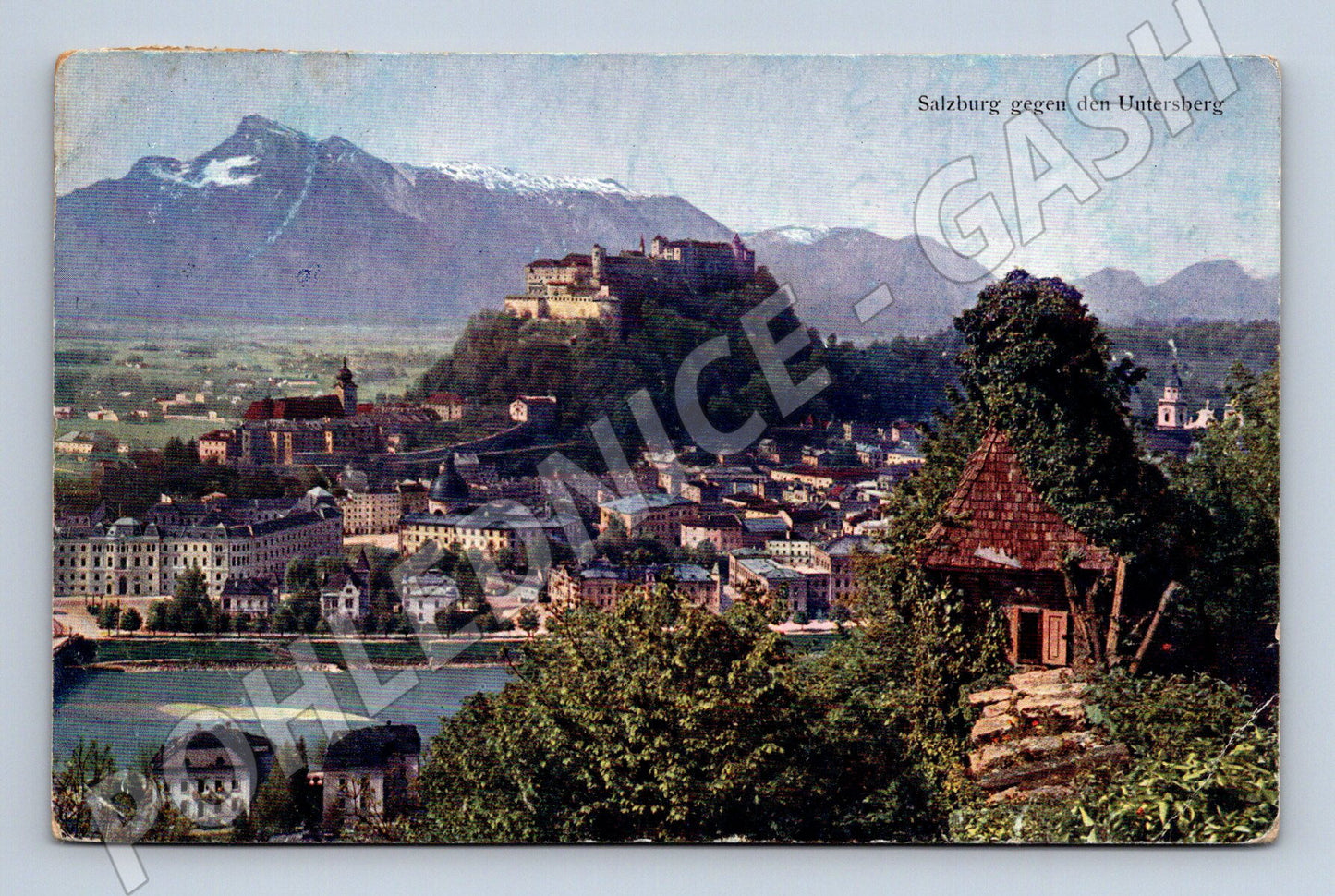 Pohlednice Salzburg pevnost Hohensalzburg historická (M16099)