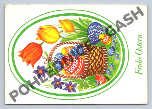 Pohlednice NDR 1981 Frohe Ostern kraslice (M1610)