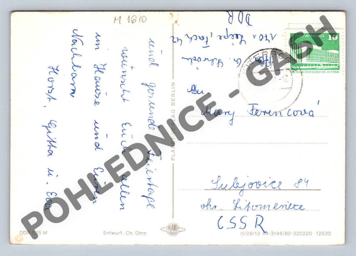 Pohlednice NDR 1981 Frohe Ostern kraslice (M1610)