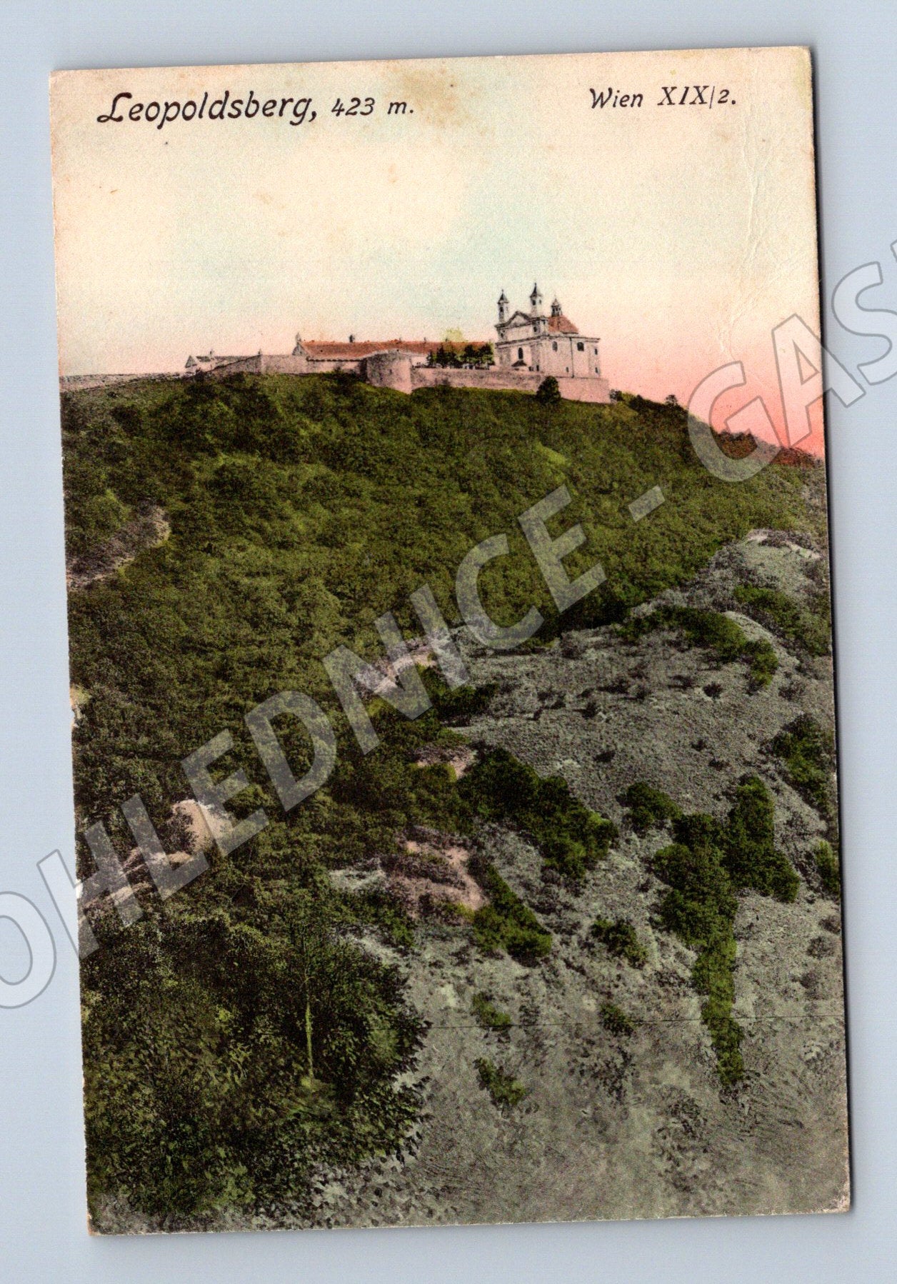 Pohlednice Leopoldsberg Wien kolorovaná 1907 (M16100)