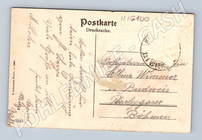 Pohlednice Leopoldsberg Wien kolorovaná 1907 (M16100)