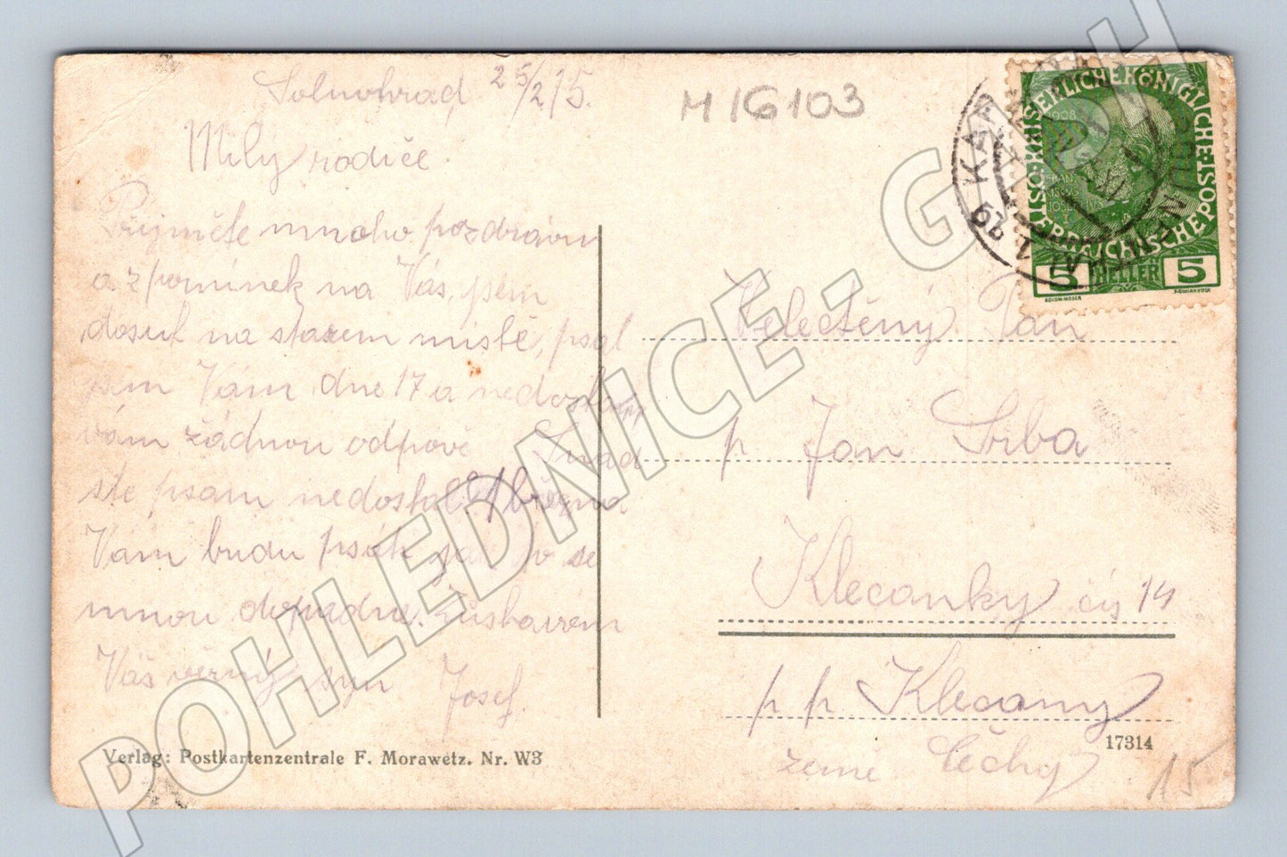Pohlednice Salzburg zimní kolorovaná Rakousko (M16103)