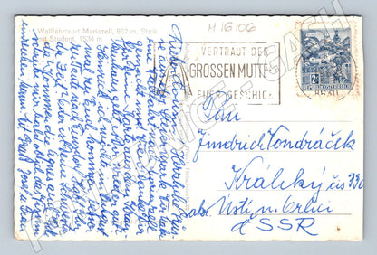 Pohlednice Mariazell poutní místo Rakousko originál (M16106)