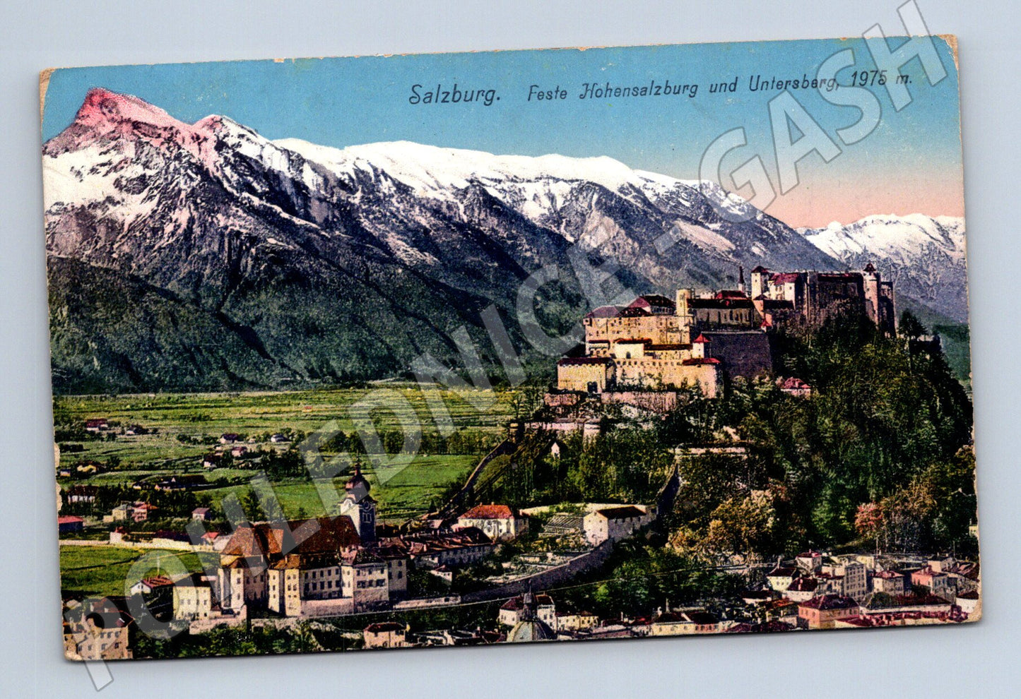 Pohlednice Salzburg pevnost Hohensalzburg historická (M16116)