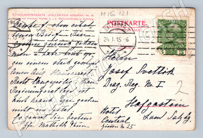 Pohlednice Salzburg Hohensalzburg Kajetanerplatz 1915 (M16121)