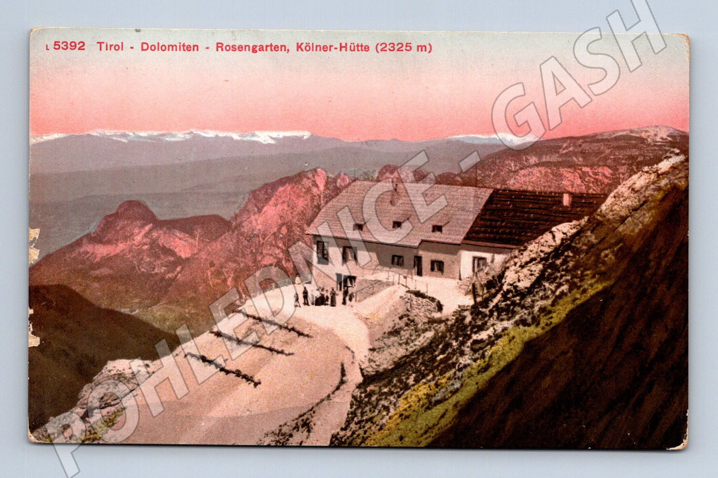 Pohlednice Tirol Dolomiten Rosengarten Kölner Hütte (M16122)