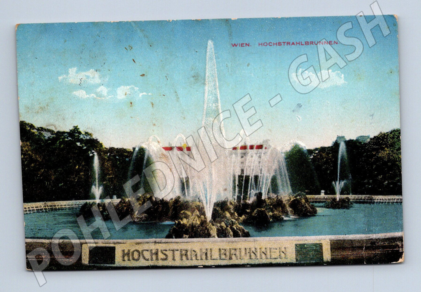 Pohlednice Vídeň Hochstrahlbrunnen Rakousko (M16126)
