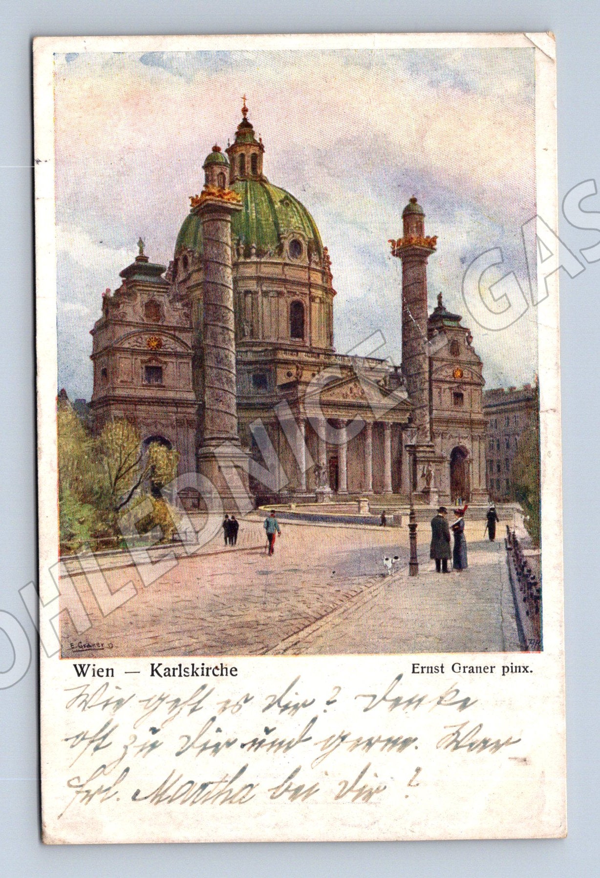 Pohlednice Vídeň Karlskirche Ernst Graner (M16129)