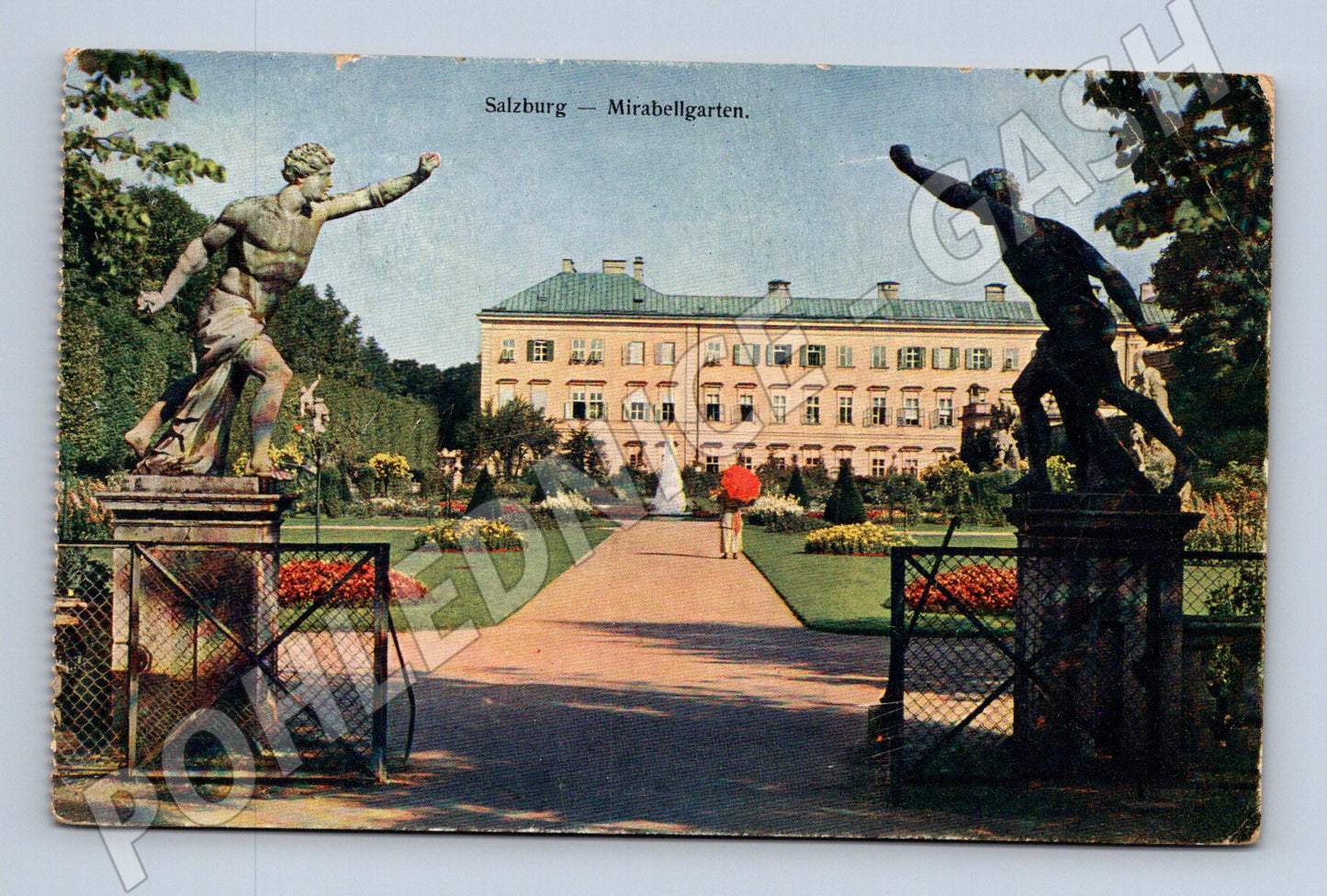 Pohlednice Salzburg Mirabellgarten historická (M16137)