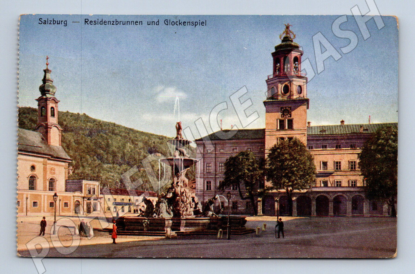 Pohlednice Salzburg rezidenční kašna glockenspiel (M16138)