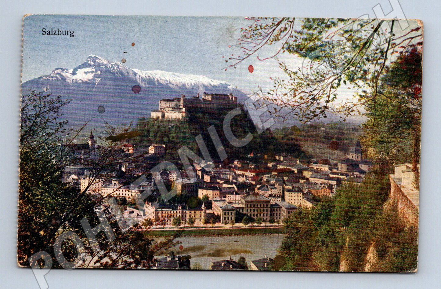 Pohlednice Salzburg pevnost Hohensalzburg Alpy (M16139)