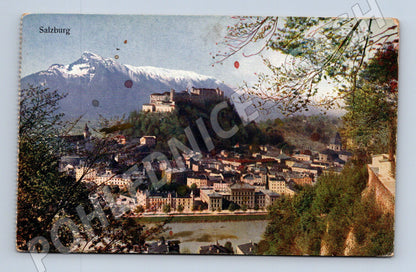 Pohlednice Salzburg pevnost Hohensalzburg Alpy (M16139)