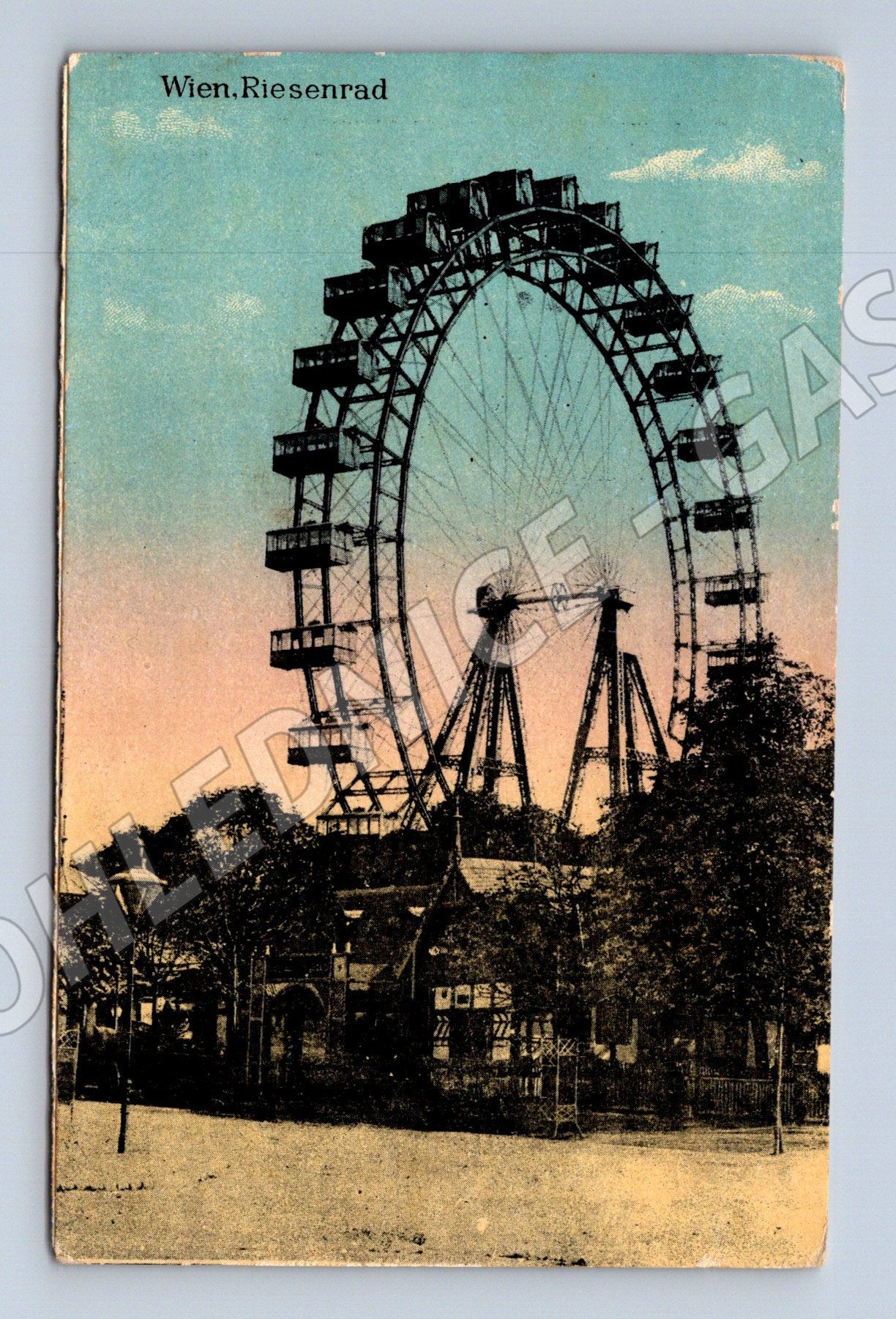 Pohlednice Vídeň Riesenrad historická (M16142)