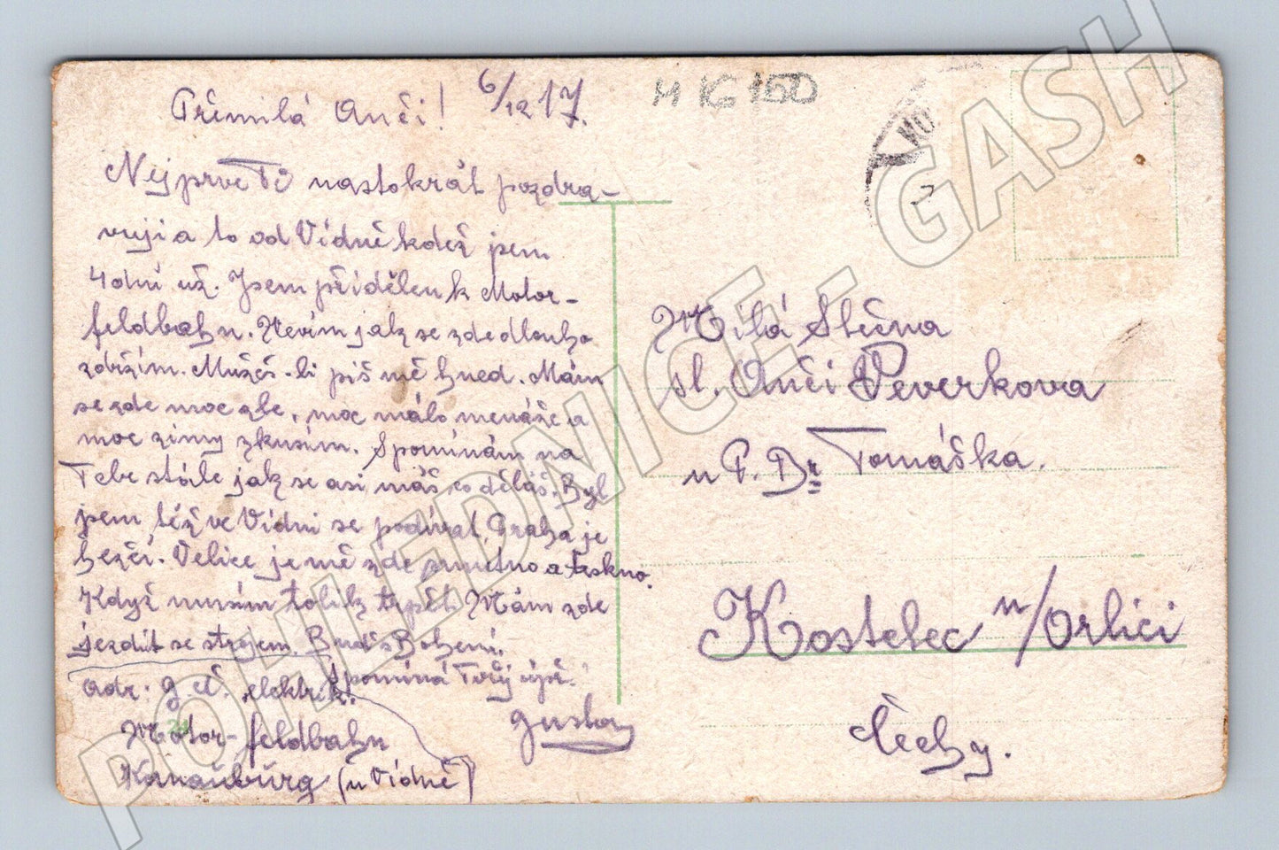 Pohlednice Wien Kärntnerstrasse 1917 Rakousko historická (M16150)