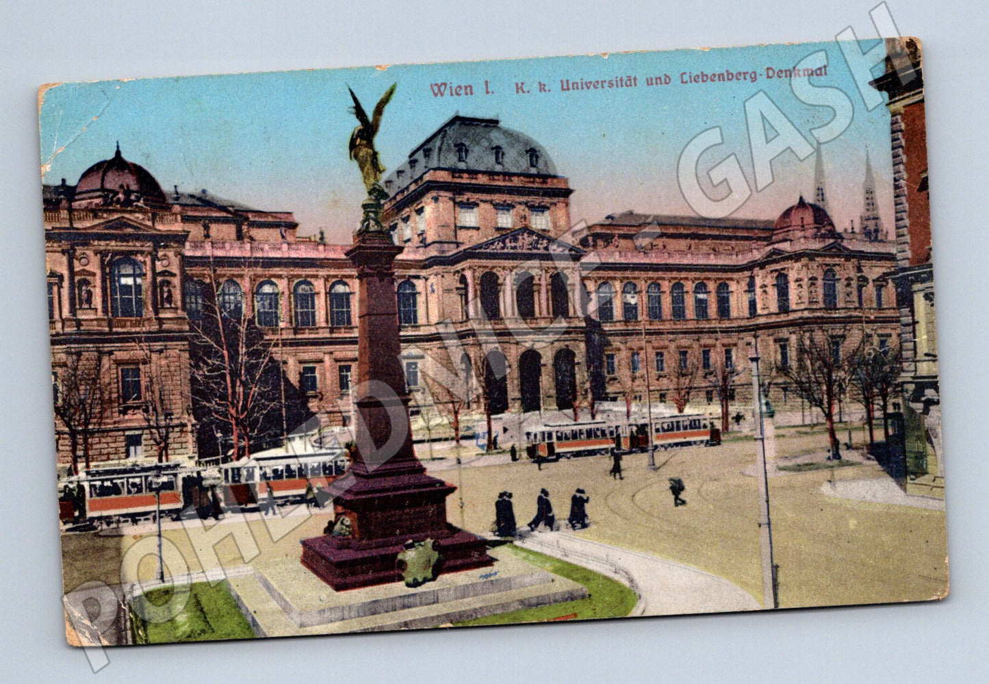 Pohlednice Vídeň K k Universität Liebenbergův památník 1918 (M16155)