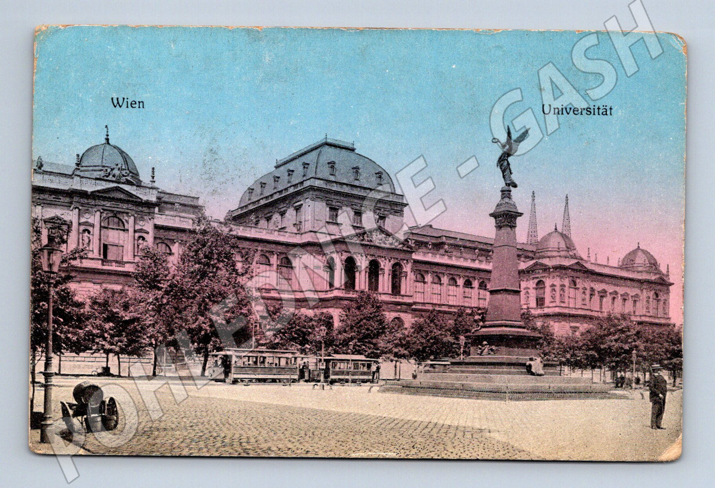Pohlednice Wien Universität kolorovaná 1911 odeslaná (M16156)