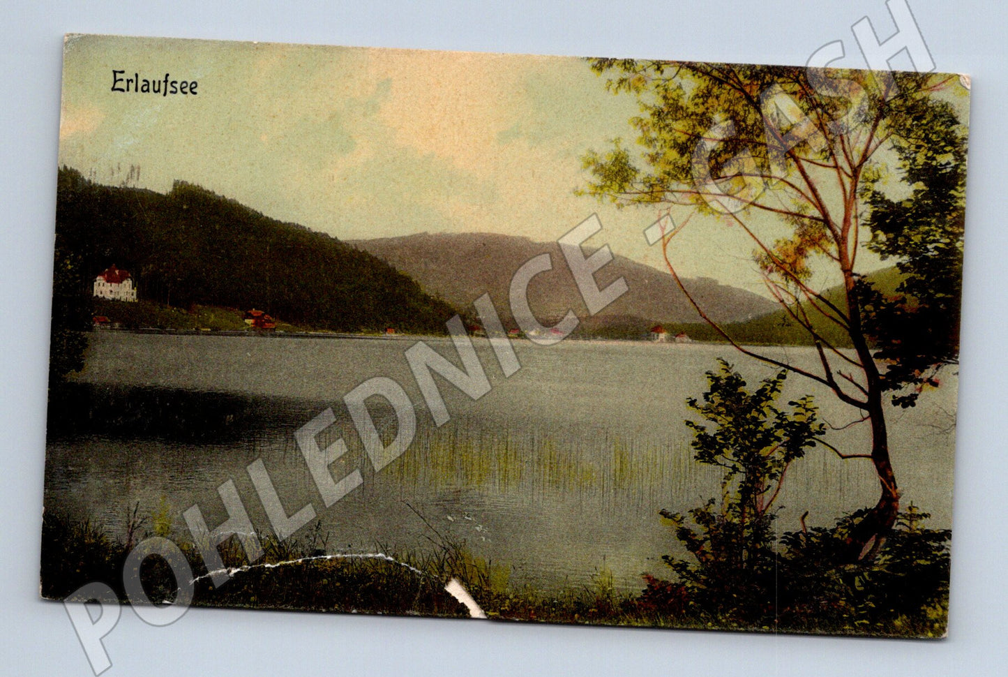 Pohlednice Erlaufsee 1909 kolorovaná stará Rakousko (M16161)
