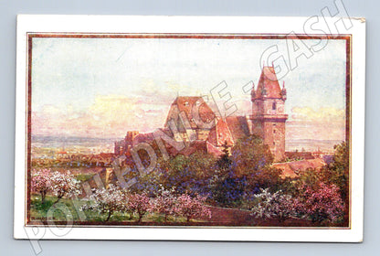 Pohlednice Perchtoldsdorf hrad kostel Rakousko R Moser (M16162)