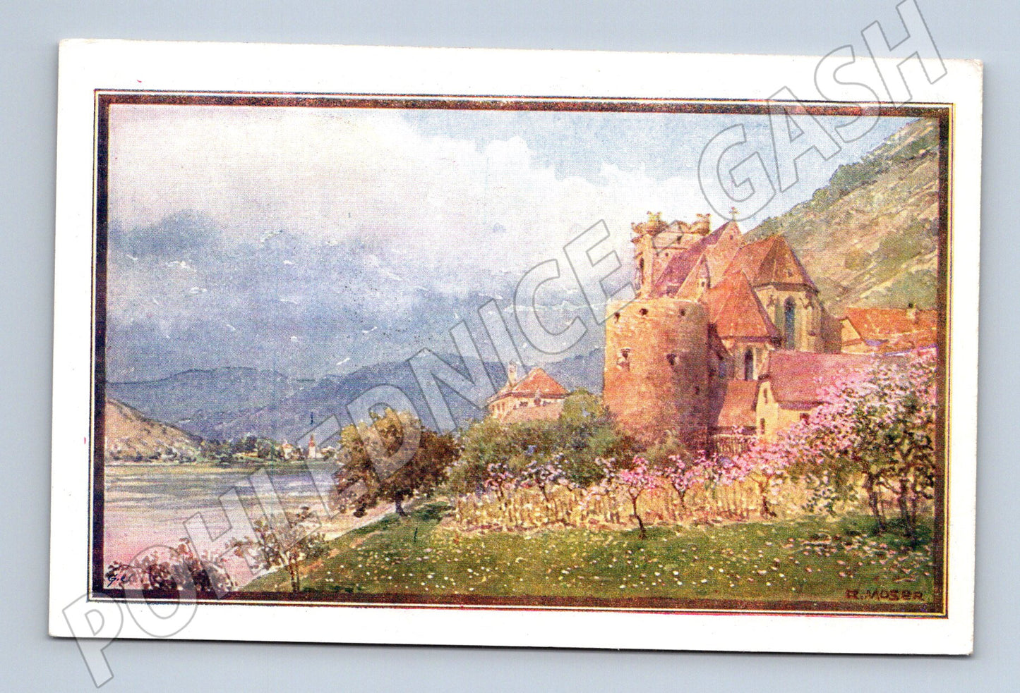 Pohlednice St Michael ve Wachau historická Rakousko H Moser (M16163)