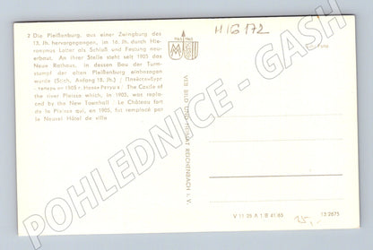 Pohlednice Pleissenburg Lipsko historický hrad kresba Německo (M16172)
