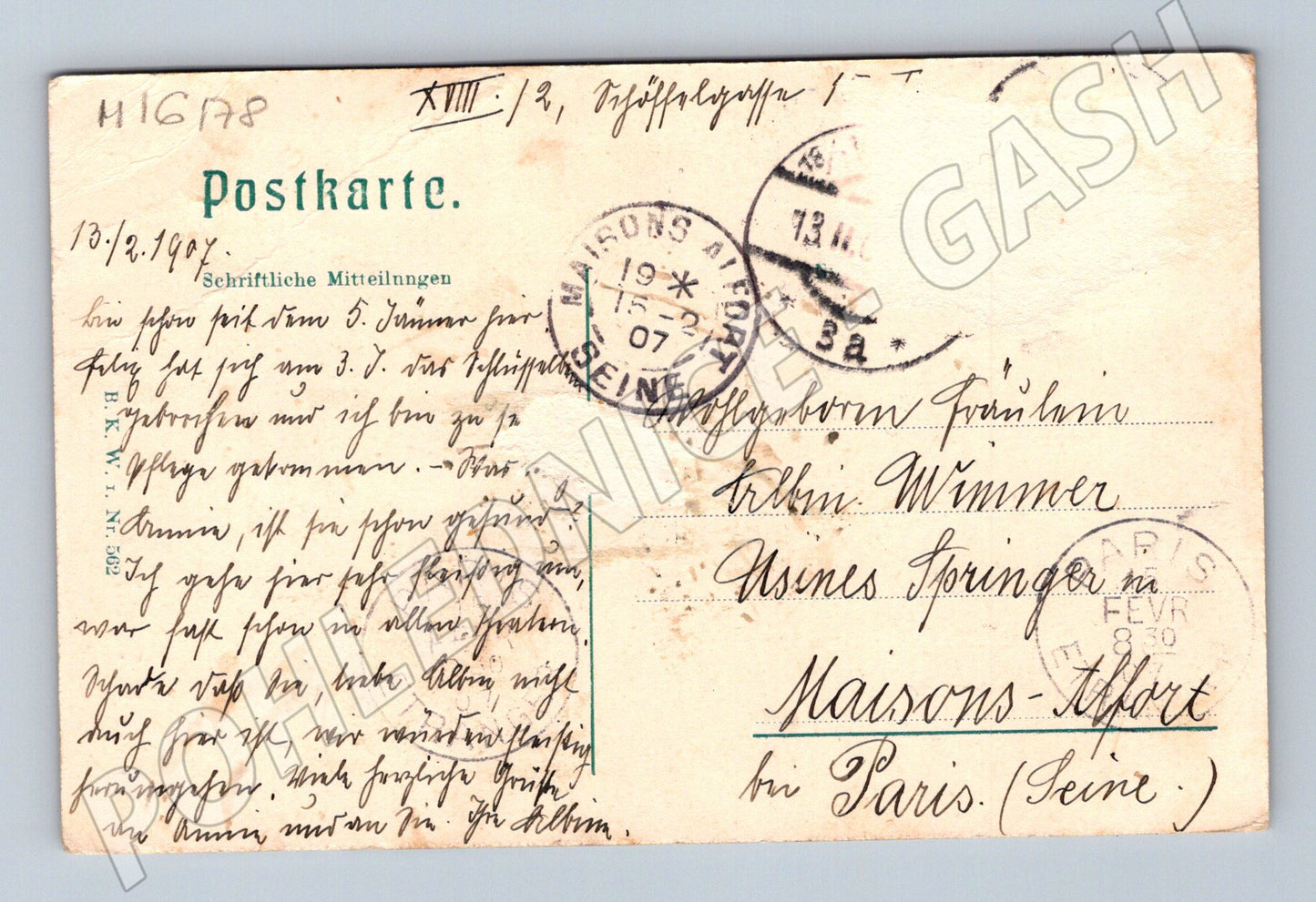 Pohlednice Vídeň Stephansplatz katedrála odeslaná 1907 (M16178)