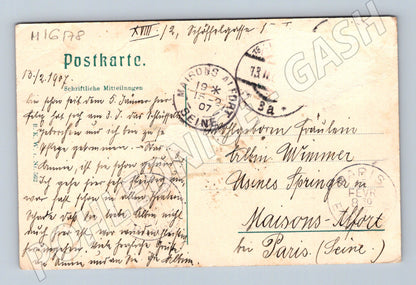 Pohlednice Vídeň Stephansplatz katedrála odeslaná 1907 (M16178)