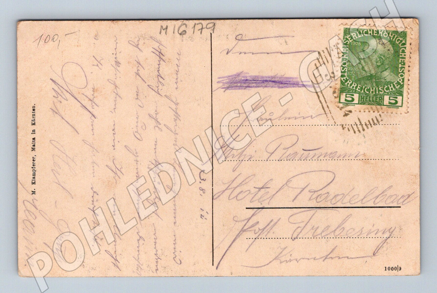 Pohlednice Alpenheim Pflüglhof Malteinerthal Korutany (M16179)