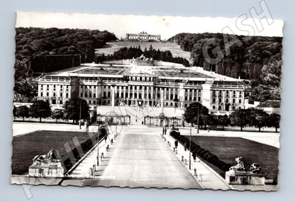 Pohlednice Vídeň Schönbrunn celkový pohled Rakousko (M16185)