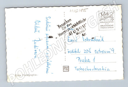 Pohlednice Vídeň Schönbrunn celkový pohled Rakousko (M16185)