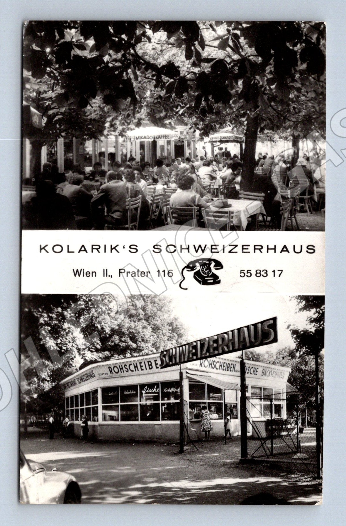 Pohlednice Vídeň Kolarik Schweizerhaus Prater Rakousko (M16188)