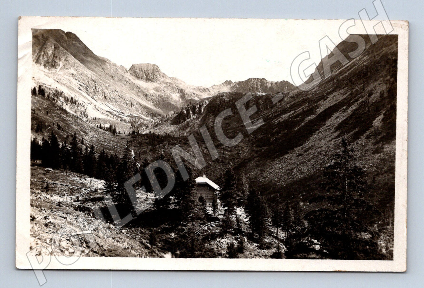 Pohlednice Rudolf Schoberhaus Süssleiteck Alpy cca 1919 (M16193)