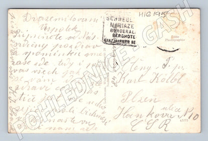 Pohlednice Mariazell Gnadenaltar poutní kostel černobílá (M16195)