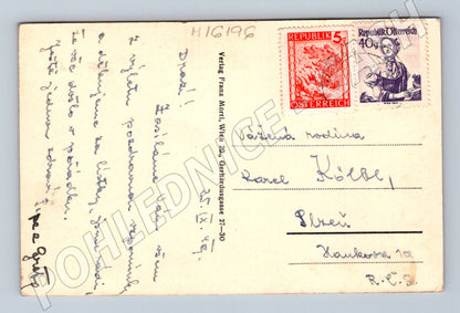Pohlednice Mariazell Štýrsko Rakousko 1949 prošlá (M16196)