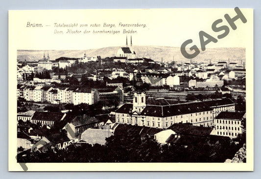 Pohlednice Brno pohled na město katedrála cca 1900 (M162)