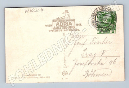 Pohlednice Österr Adria Ausstellung Vídeň 1913 celkový pohled (M16204)
