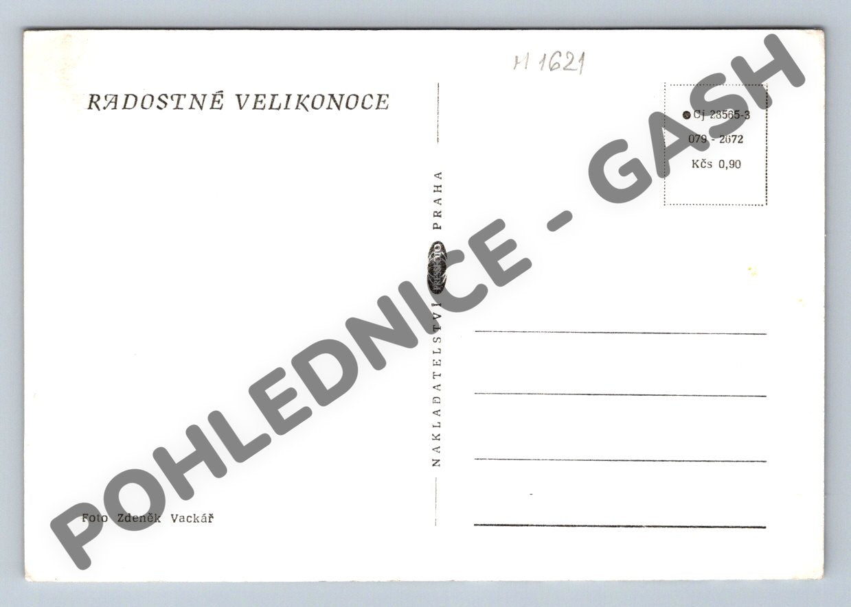 Pohlednice Kraslice pomlázka a konvalinky Zdeněk Vackář (M1621)