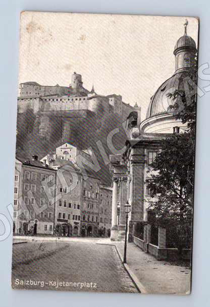 Pohlednice Salzburg Kajetanerplatz historická Feldpost (M16210)