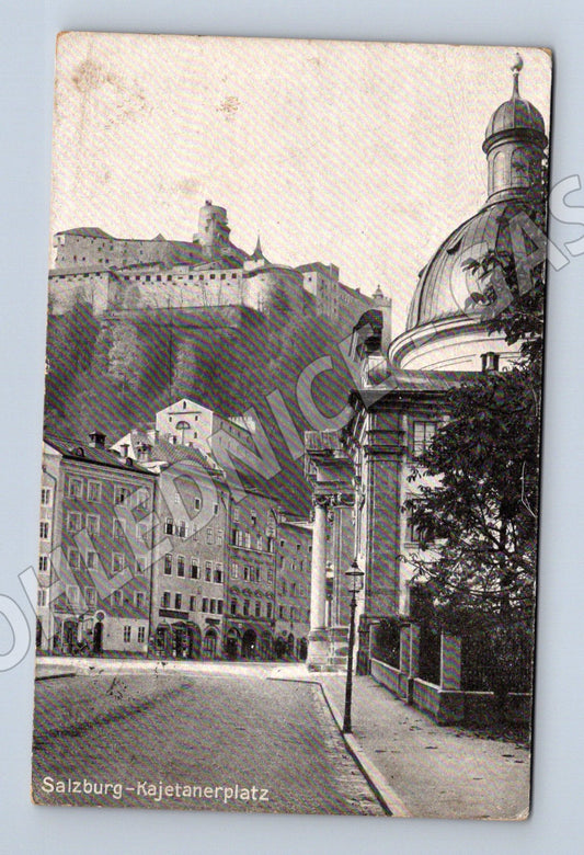 Pohlednice Salzburg Kajetanerplatz historická Feldpost (M16210)