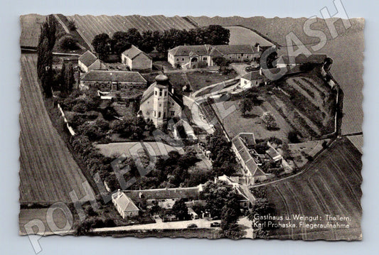 Pohlednice Thallern vinařství letecká zaslaná do ČSSR (M16214)