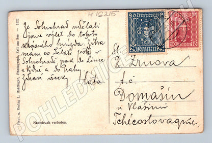 Pohlednice Zell am See 1922 razítko známky Rakousko (M16215)
