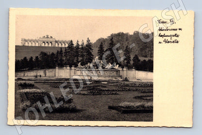 Pohlednice Vídeň Schönbrunn Gloriette Neptunova fontána (M16216)