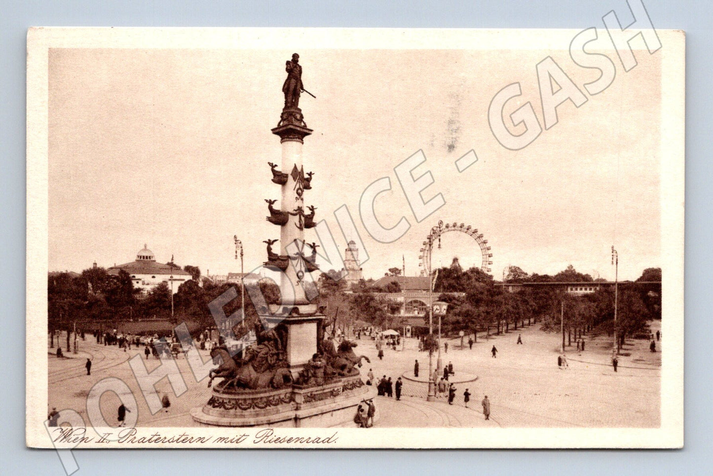 Pohlednice Vídeň Praterstern Riesenrad historická Rakousko (M16218)