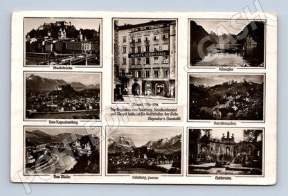 Pohlednice Salzburg více záběrů historická 1956 (M16226)