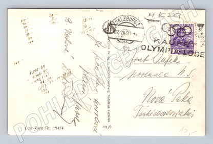Pohlednice Salzburg pohled z Mülln 1936 stará (M16229)