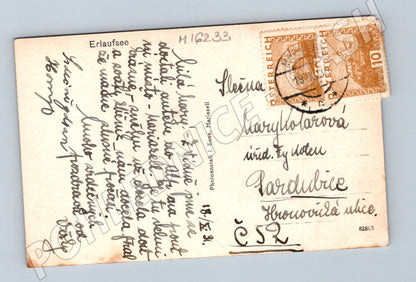 Pohlednice Erlaufsee 1933 razítkováno Švýcarsko (M16233)