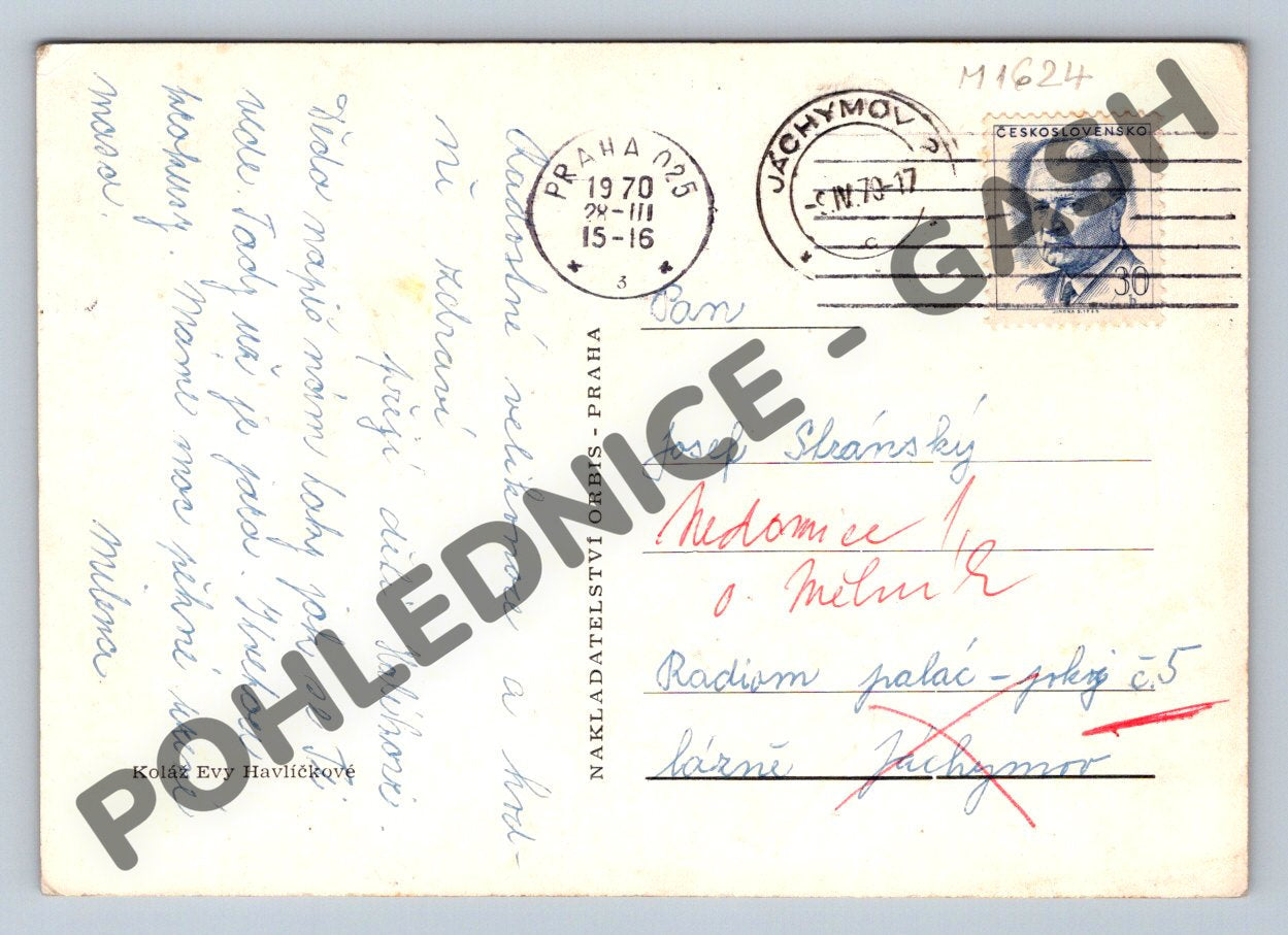 Pohlednice Koláž Československo 1970 (M1624)