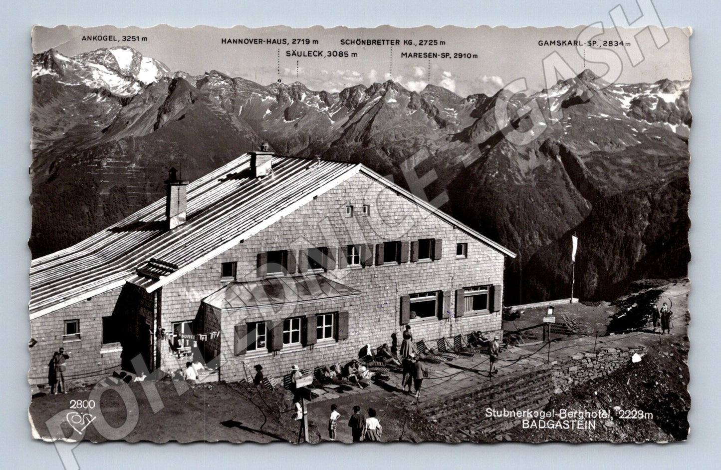Pohlednice Stubnerkogel Berghotel Badgastein 2228 m (M16240)
