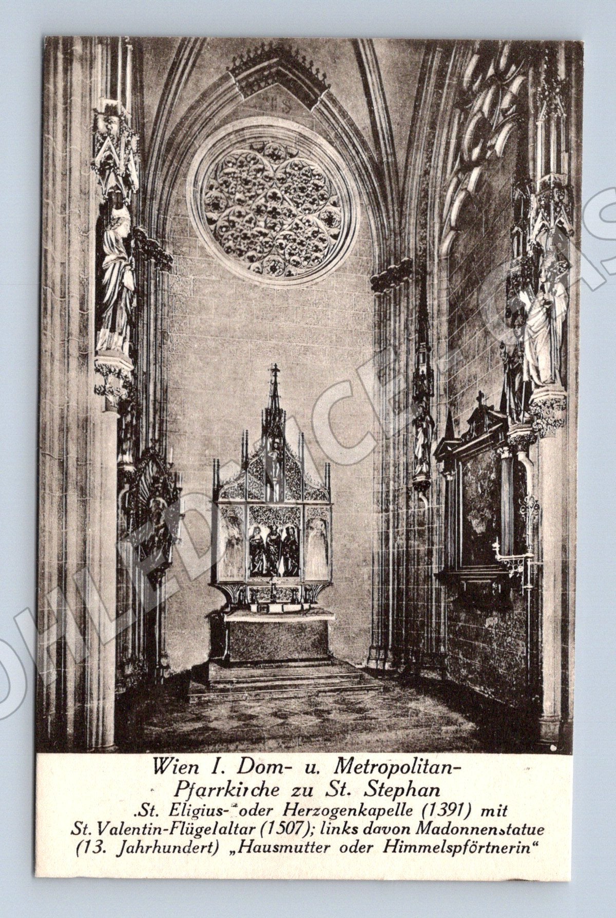 Pohlednice Vídeň Stephansdom interiér St Eligius kaple (M16242)