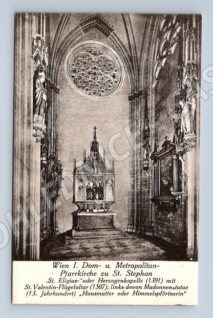 Pohlednice Vídeň Stephansdom interiér St Eligius kaple (M16242)