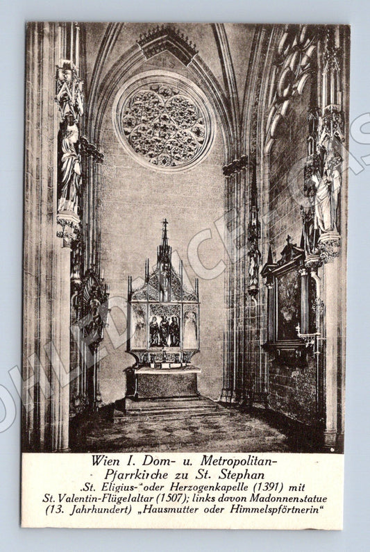 Pohlednice Vídeň Stephansdom interiér St Eligius kaple (M16242)